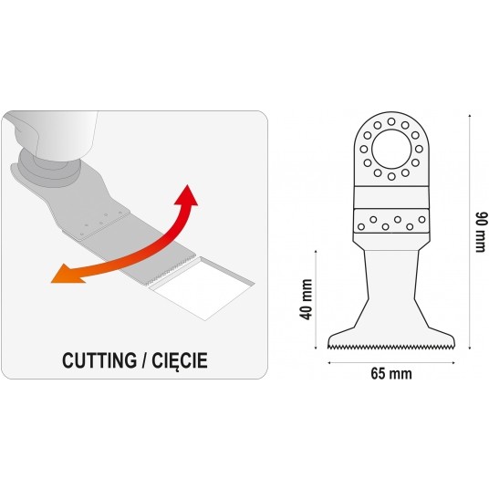 BRZESZCZOT BIM-TIN DŁ. 90MM SZE 65MM -zdjęcie numer 4