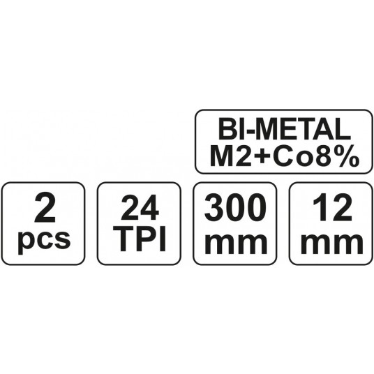 BRZESZCZOT DO METALU 300MM 2SZT. BIMETAL -zdjęcie numer 7