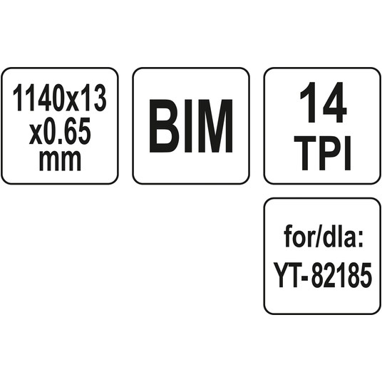BRZESZCZOT DO PIŁY TAŚM.14TPI 1140MM BIM -zdjęcie numer 4