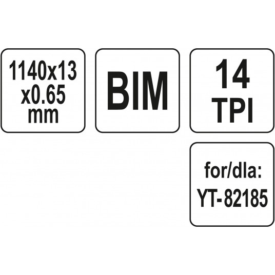 BRZESZCZOT DO PIŁY TAŚM.14TPI 1140MM BIM -zdjęcie numer 4