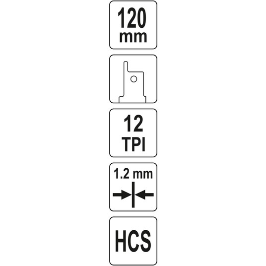 BRZESZCZOT HCS 120MM 12T CIĘCIE OKRĘGU -zdjęcie numer 5