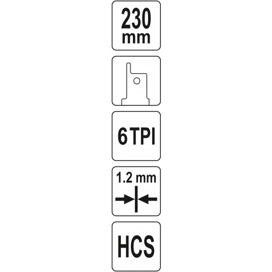 BRZESZCZOT HCS 230MM 6T PROSTE CIĘCIE -zdjęcie numer 5