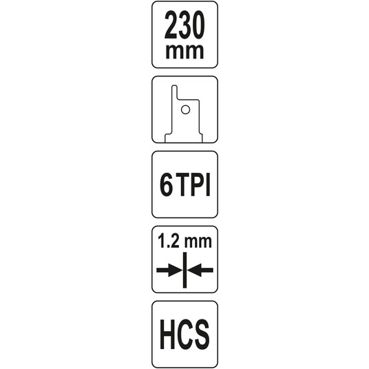 BRZESZCZOT HCS 230MM 6T PROSTE CIĘCIE -zdjęcie numer 5