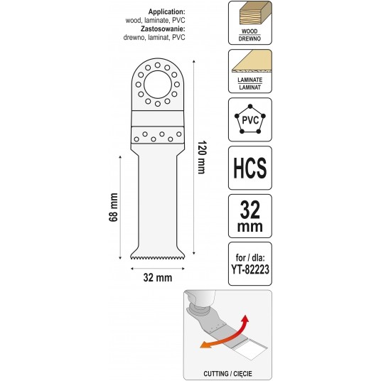 BRZESZCZOT HCS DŁ. 120MM SZER. 32MM -zdjęcie numer 4