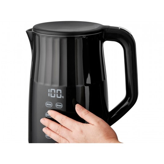 CZAJNIK EL.1,7L, REGULACJA TEMP., CZARNY -zdjęcie numer 5