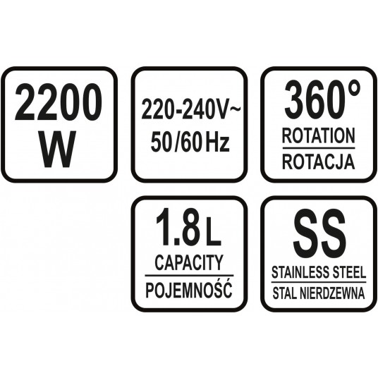 CZAJNIK ELEKTRYCZNY SZKLANY LED 1,8L -zdjęcie numer 4