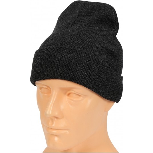 CZAPKA ZIMOWA CIEMNOSZARA -zdjęcie numer 3