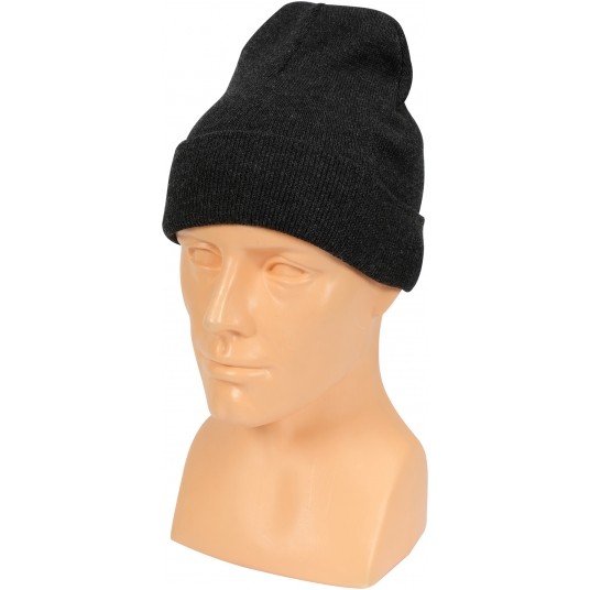 CZAPKA ZIMOWA CIEMNOSZARA -zdjęcie numer 2