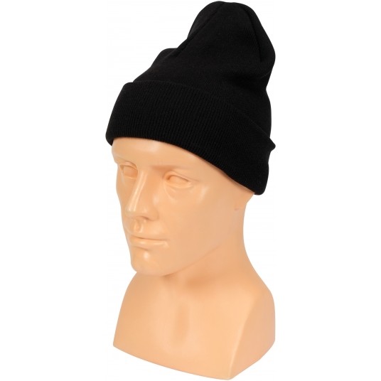 CZAPKA ZIMOWA CZARNA -zdjęcie numer 2