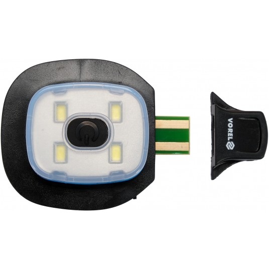 CZAPKA ZIMOWA Z LAMPKĄ LED, CZARNA -zdjęcie numer 3