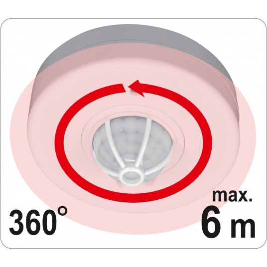 CZUJNIK RUCHU PIR IP20 BIAŁY -zdjęcie numer 4