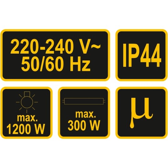 CZUJNIK RUCHU PIR IP44 CZARNY -zdjęcie numer 6