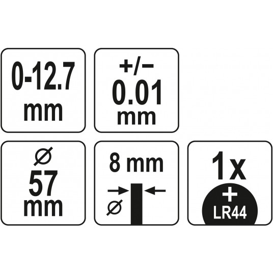 CZUJNIK ZEGAROWY ELEKTRONICZNY 0-12,7MM -zdjęcie numer 5