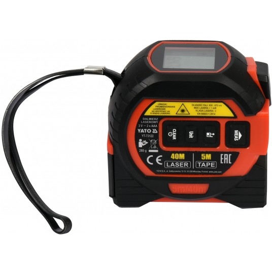 DALMIERZ LASEROWY 40M Z MIARĄ ZWIJANĄ 5 -zdjęcie numer 1