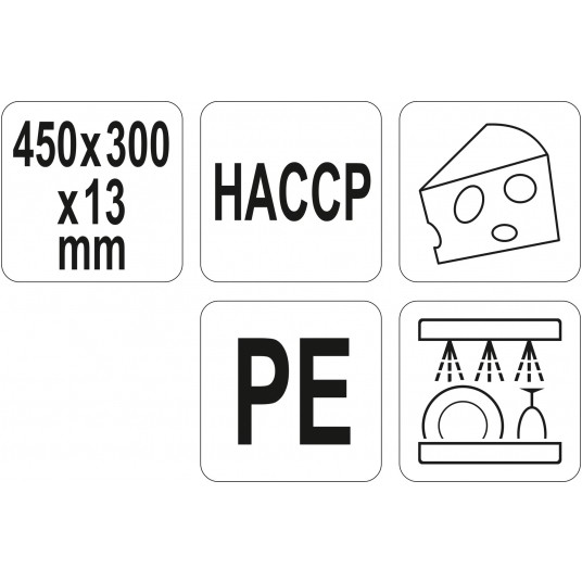 DESKA DO KROJENIA 450x300x13 BIAŁA -zdjęcie numer 3