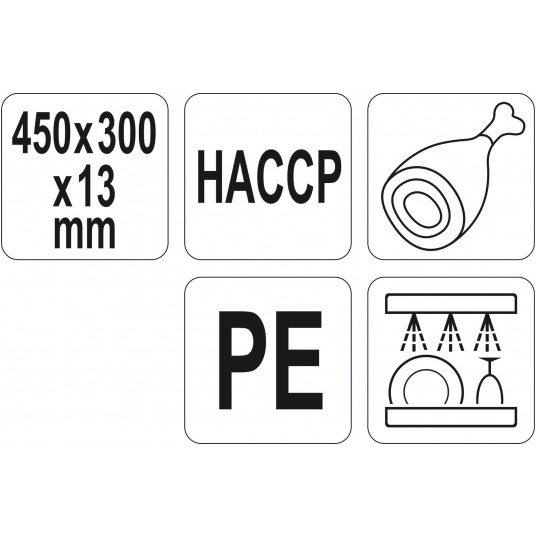 DESKA DO KROJENIA 450x300x13 BRĄZOWA -zdjęcie numer 3