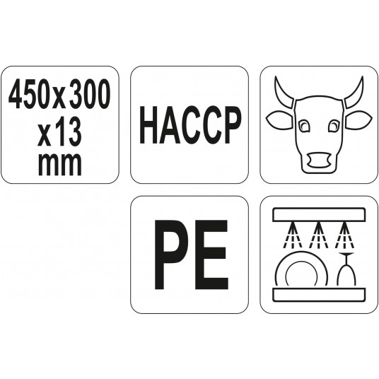 DESKA DO KROJENIA 450x300x13 CZERWONA -zdjęcie numer 3