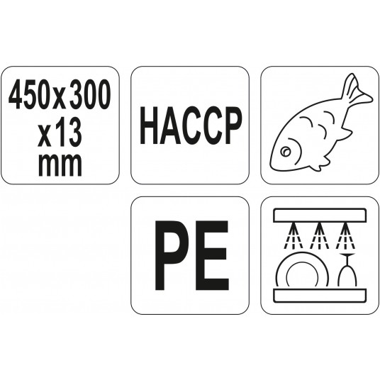 DESKA DO KROJENIA 450x300x13 NIEBIESKA -zdjęcie numer 3