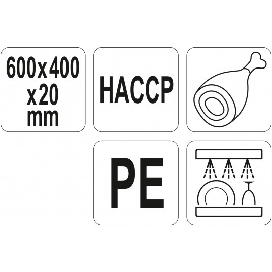 DESKA DO KROJENIA 600x400x20 BRĄZOWA -zdjęcie numer 3