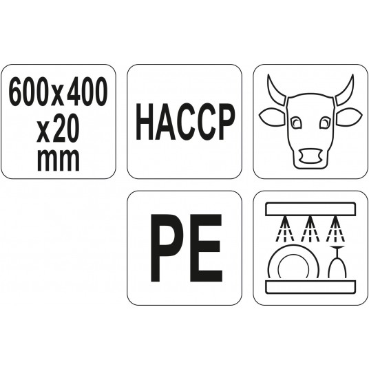 DESKA DO KROJENIA 600x400x20 CZERWONA -zdjęcie numer 4