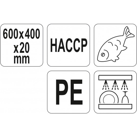 DESKA DO KROJENIA 600x400x20 NIEBIESKA -zdjęcie numer 3