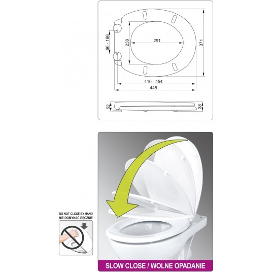 DESKA WC PP WOLNOOPADAJĄCA Z WYPINANIEM -zdjęcie numer 3