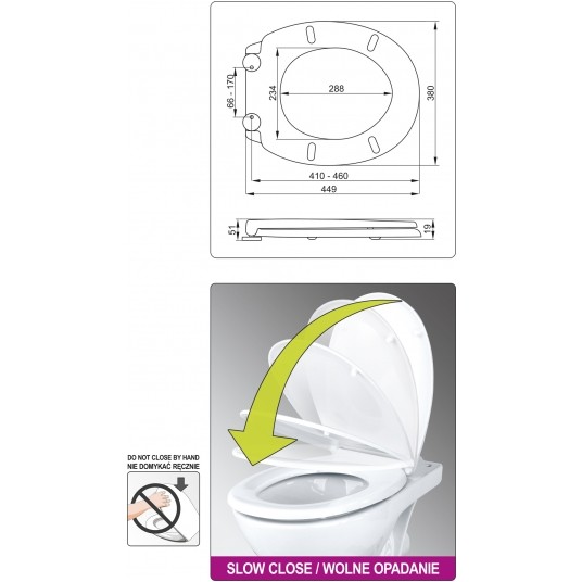 DESKA WC SLIM UF WOLNOOPADAJĄCA -zdjęcie numer 3