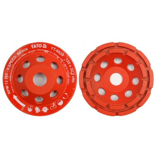 DIAMENT TALERZ SZLIF-BETON/KAMIEŃ 125x22 -zdjęcie numer 1