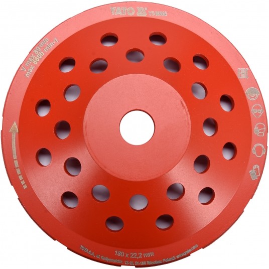 DIAMENTOWA TARCZA SZLIFIERSKA 180MM M14 -zdjęcie numer 1