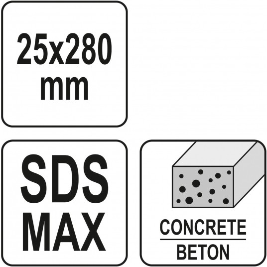 DŁUTO PŁASKIE SDS MAX 25MM/280MM -zdjęcie numer 4
