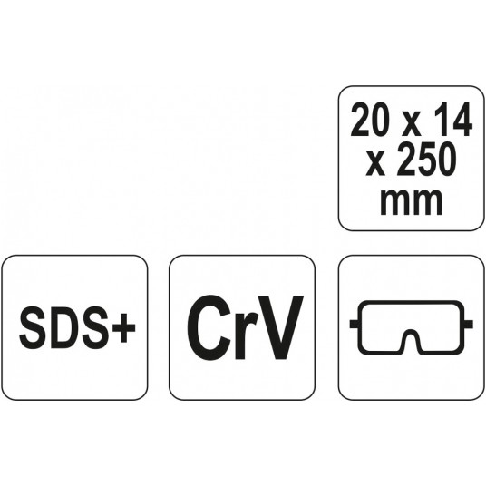 DŁUTO SDS PLUS 20x14x250 CrV -zdjęcie numer 2