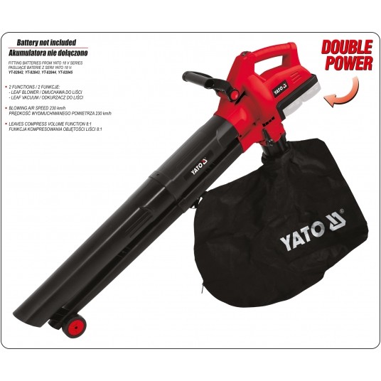 DMUCHAWA/ODKURZACZ DO LIŚCI 36V - BODY -zdjęcie numer 4