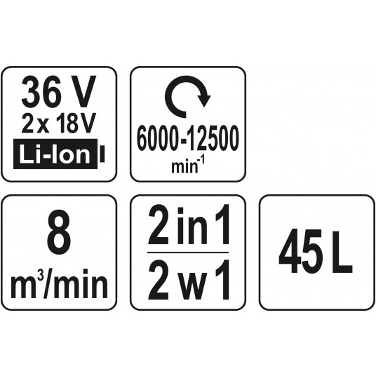 DMUCHAWA/ODKURZACZ DO LIŚCI 36V - BODY -zdjęcie numer 5