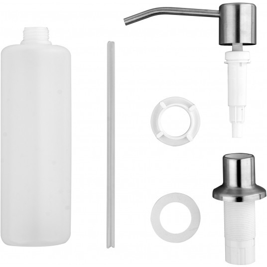 DOZOWNIK PŁYNU DO NACZYŃ STAL SZCZOTKOWA -zdjęcie numer 3