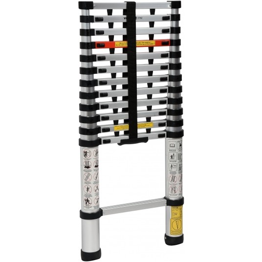 DRABINA ALU TELESKOPOWA 3,8M 13 STOPNI -zdjęcie numer 2