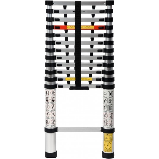 DRABINA ALU TELESKOPOWA 3,8M 13 STOPNI -zdjęcie numer 1