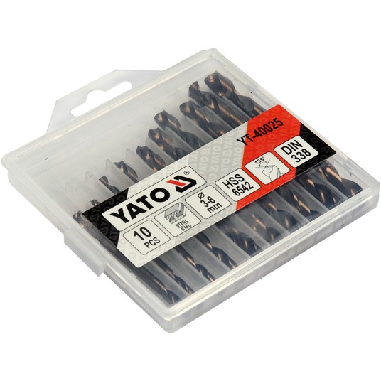 DWUSTRONNE WIERTŁA DO METALU 3-6MM 10SZT -zdjęcie numer 3