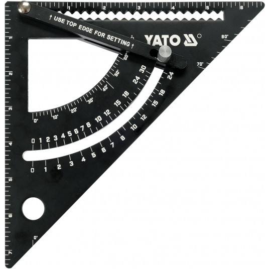 EKIERKA METALOWA -KĄTOWNIK 170 MM -zdjęcie numer 3