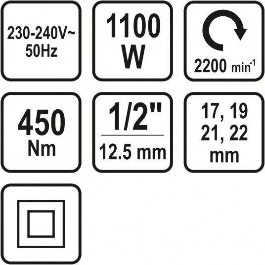 ELEKTRYCZNY KLUCZ UDAROWY 1/2" 450Nm -zdjęcie numer 5