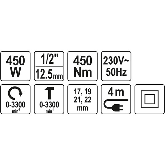 ELEKTRYCZNY KLUCZ UDAROWY 1/2"450W/450Nm -zdjęcie numer 7