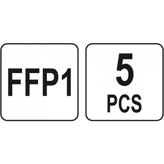 FFP1 PÓŁMASKI PRZECIWPYŁOWE ZAWÓR 5SZT -zdjęcie numer 4