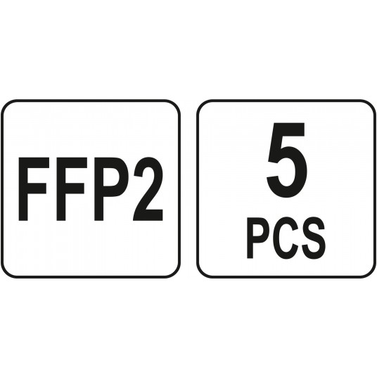 FFP2 PÓŁMASKI PRZECIWP. BEZ ZAWORU 5SZT -zdjęcie numer 4