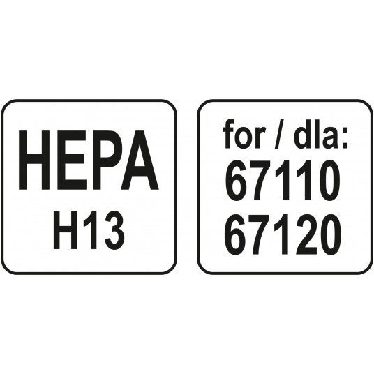 FILTR HEPA H13 DO ODKURZACZA 67110,67120 -zdjęcie numer 4