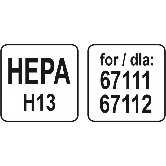 FILTR HEPA H13 ODKURZACZA 67111, 67112 -zdjęcie numer 4