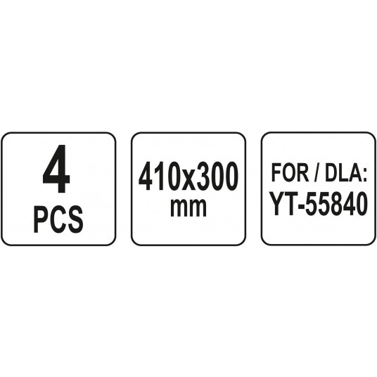 FOLIE WYMIENNE DO PIASKARKI KAB 4SZT -zdjęcie numer 3