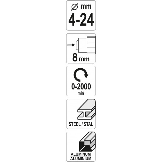 FREZ STOPNIOWY DO METALU 4-24MM -zdjęcie numer 4