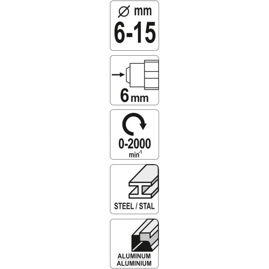 FREZ STOPNIOWY DO METALU 6-15MM -zdjęcie numer 4
