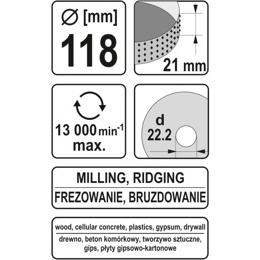 FREZ TARNIK 118mm -zdjęcie numer 4