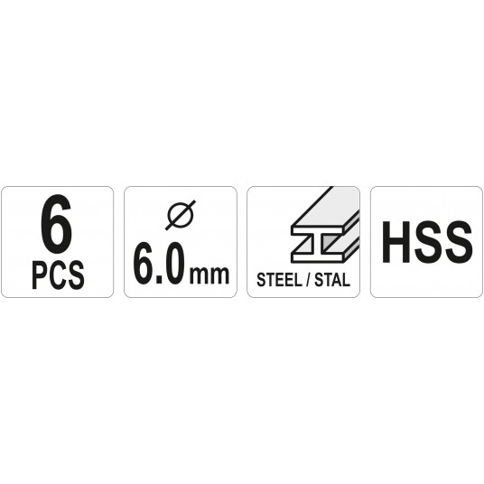 FREZY TRZPIENIOWE DO METALU FI 6MM; 6SZT -zdjęcie numer 4