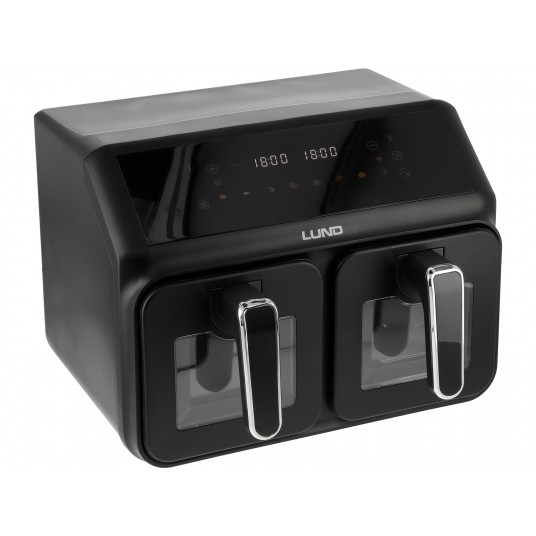 FRYTKOWNICA BEZTŁ. 2200W 4L+4L CZARNA -zdjęcie numer 4